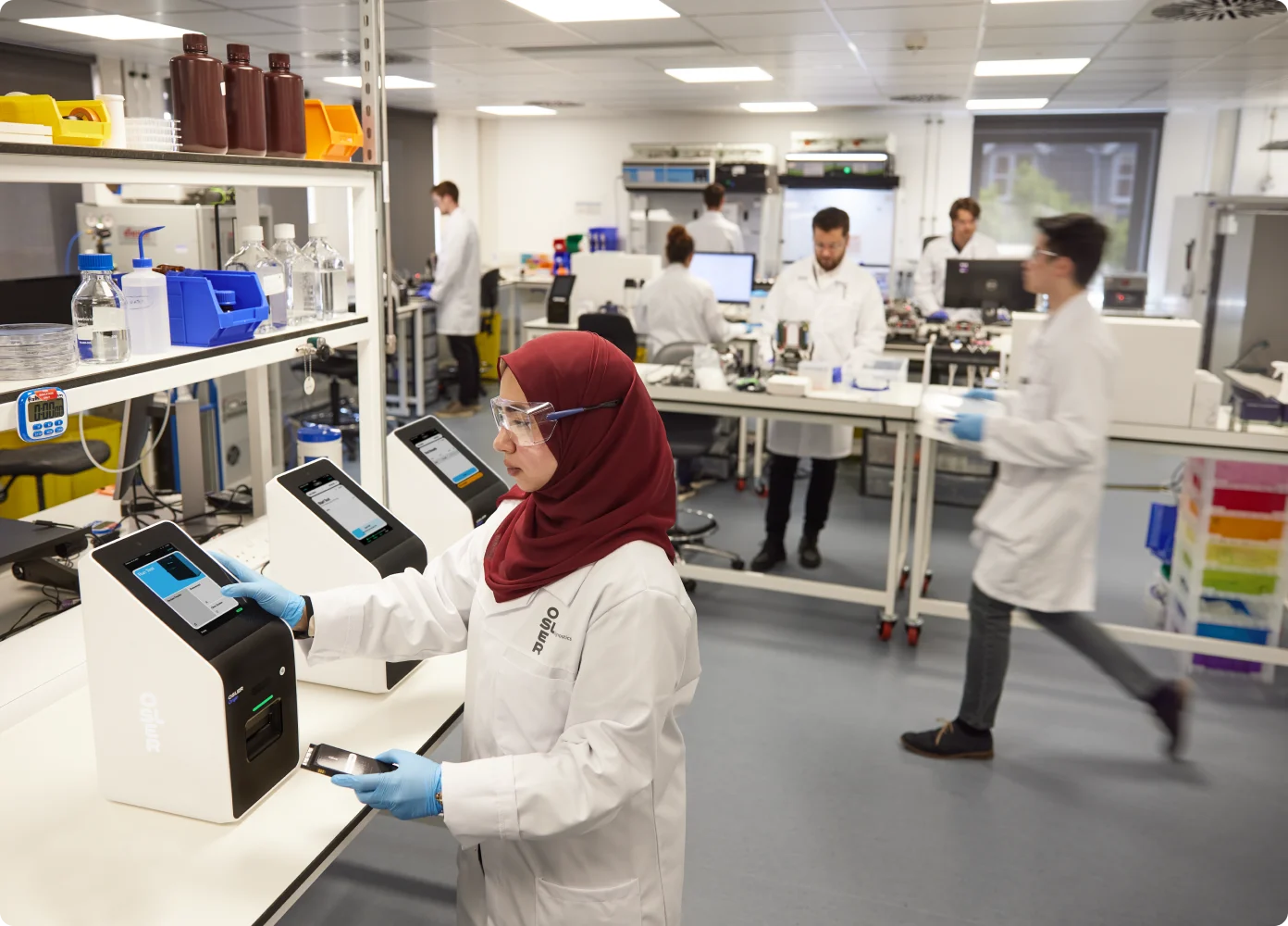 Osler Origin analyser in use in a laboratory